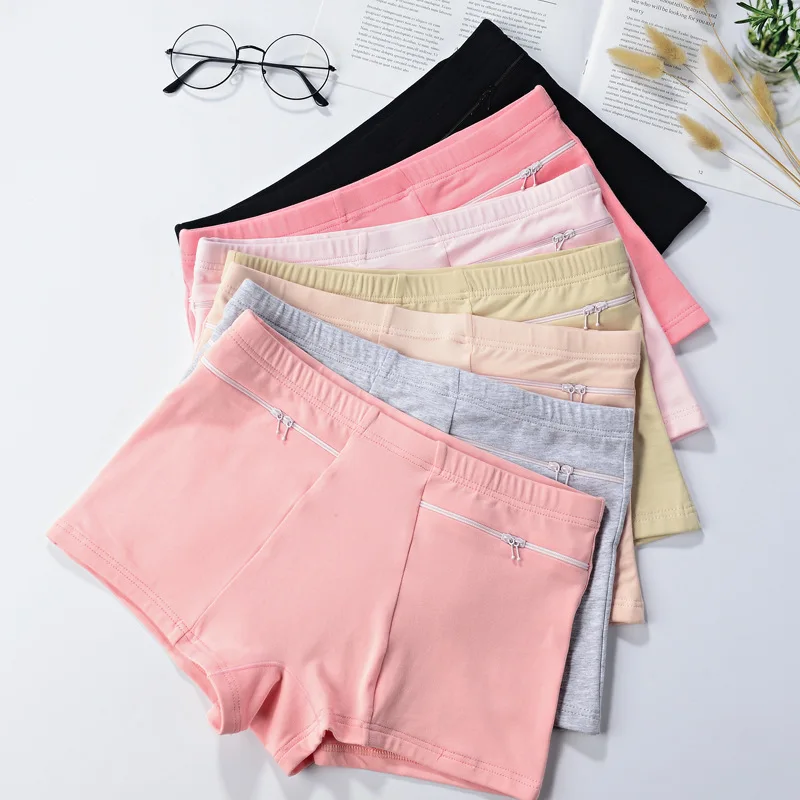 Boxer Brief Pack Cotton - Летние шорты-юбка с карманами, женское нижнее