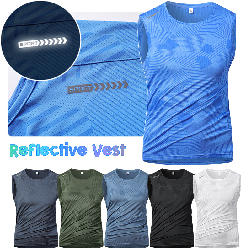 Sleeveless Undershirt - Мужской светоотражающий жилет для бега, летний