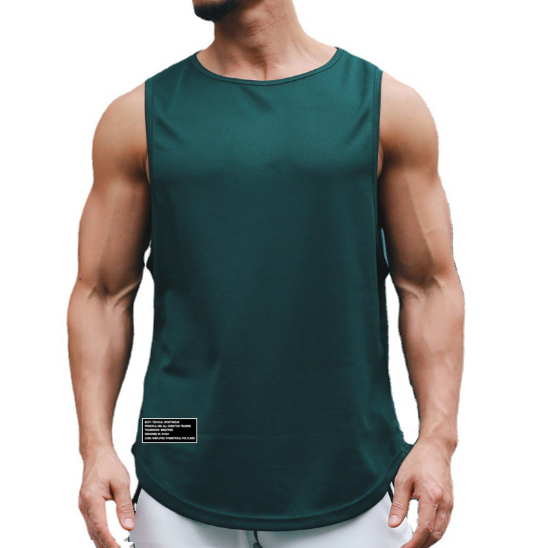 Sleeveless Undershirt - Мужские спортивные майки-стрингеры для бодибилдинга, безрукавки