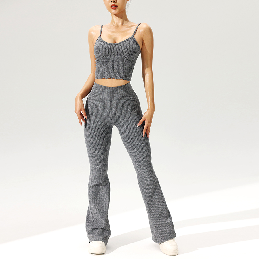 2 шт./компл. бесшовные расклеш – обзор и цена Tank Top Ribbed